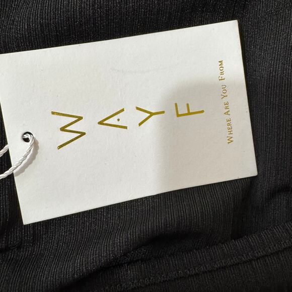 WAYF Ruched Top in Black Size L NWT - Picture 6 of 9